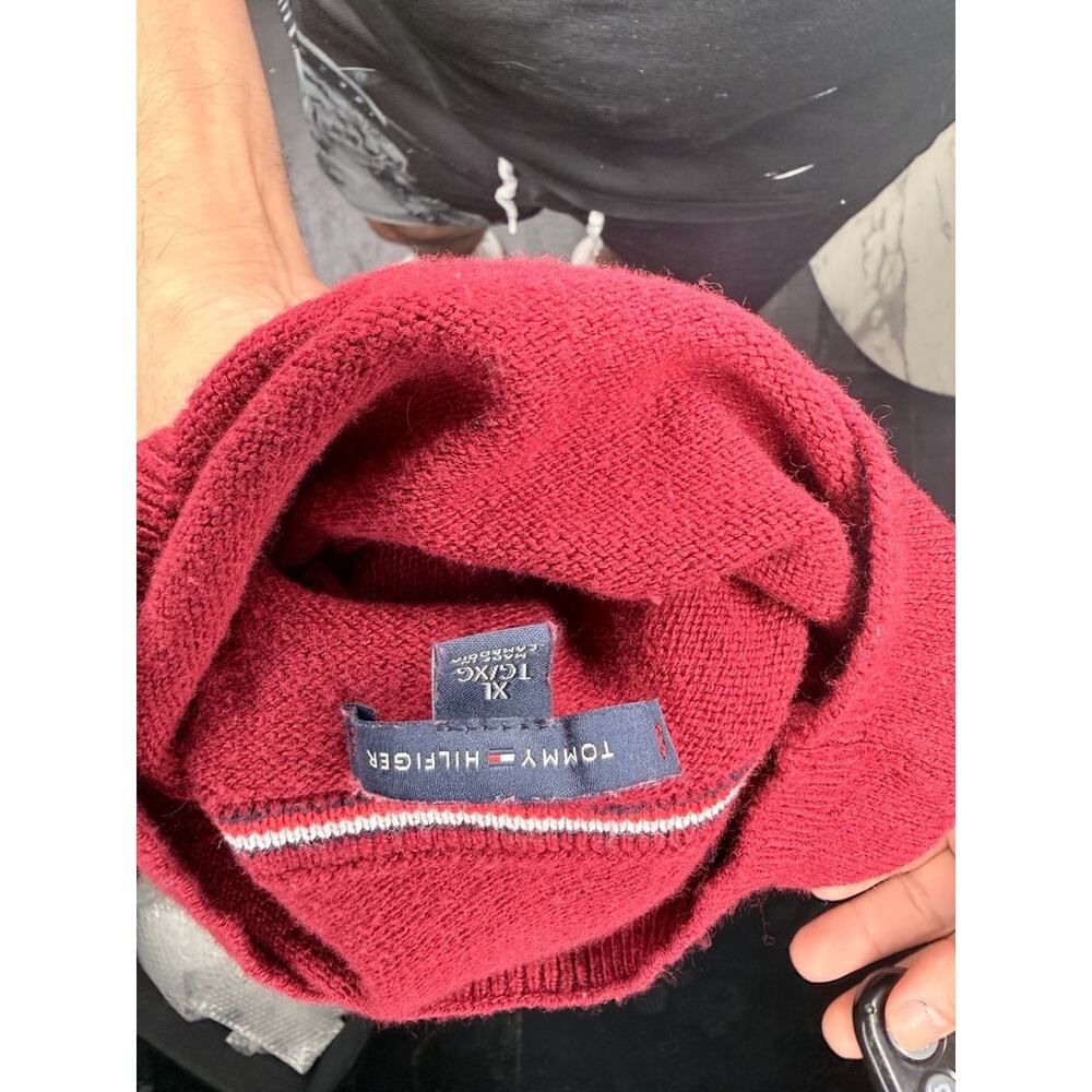 Tommy Hilfiger Cotton Wool Turtleneck Sweater in Fuchsia - Picture 4 of 7